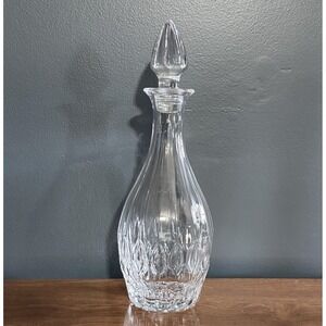 Vintage Cristal D'arques Glass Liquor Decanter Bretagne Durand France 13"‎